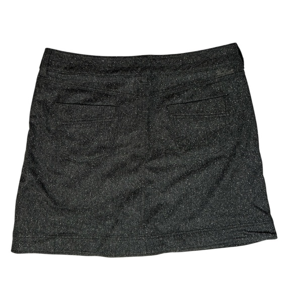 WOOLRICH Woodlyn Mini Skirt sz 16 Onyx Gray Wool Blend Pockets Fall Winter 5063 - Picture 3 of 11